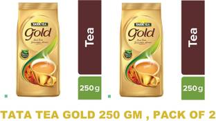 Tata TEA GOLDD 250 GM, PACK OF 2 Tea Blend Vacuum Pack