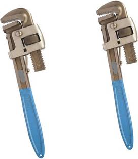 manvi Flex-Pipe Wrench Set of 2 12" Single Sided Pipe Wrench