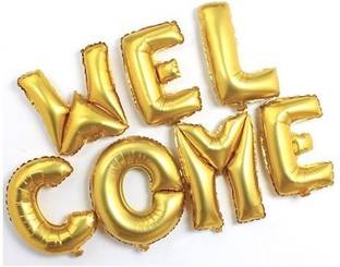 Shreeji Decoration Solid WELCOME FOIL BALLOONS SET OF 1 Balloon