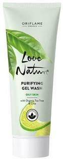 ओरिफ्लेम स्वीडन LOVE NATURE Purifying Gel Wash with Organic Tea Tree & Lime फेस वॉश