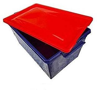 nilkaml Stackable Storage Box with Wheels (Blue & Red) Storage Box