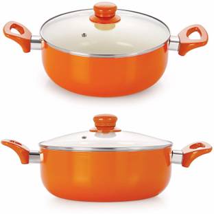 NIRLON Nonstick Cookware Set Induction Bottom Non-Stick Coated Cookware Set