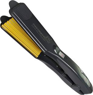 PROFESSIONAL FEEL Professional Hair Crimper With 4 X Protection Coating Gold Women's Crimping Styler Machine for Hair Saloon 4 X Protection Gold Coating Electric Hair Styler Corded Crimper Electric Hair Styler