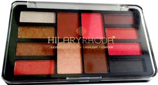 Hilary Rhoda 8 EYESHADOW + 2 BLUSH + 1 HIGHLIGHTER + 1 CONTOUR 18G, HR-1246 (02) 18 g