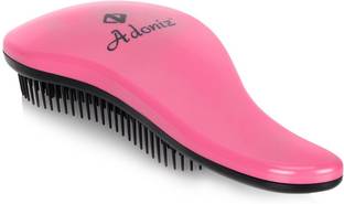ADONIZ DETANGLER HAIR BRUSH WITH HANDLE (PINK)