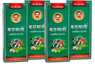 Karamati Ayurvedic Thanda Tel/Hair Cool Oil Combo Pack of 4 (100ml x 4 = 400ml) Hair Oil