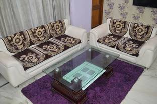 House Attire Polycotton Floral 3+2 Seater Sofa Cover