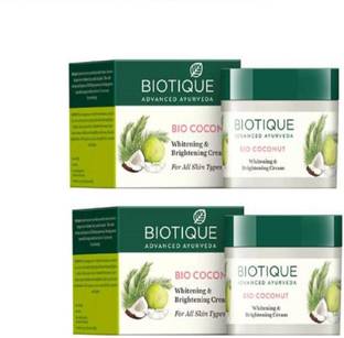बायोटिक bio coconut whitening & brightening cream 50g pack of 2