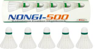 Nongi 500 Feather Shuttle  - White