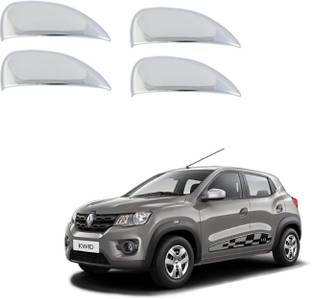 Lootera Car Door Handle Shiny Chrome Catch Cover Suitable for Renault Kwid Car Grab Handle Cover