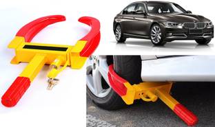 Auto Kite W7L21 Heavy Duty Anti Theft Wheel Lock Clamp Anti-Theft Towing Parking Boot Tire Claw Adjustable Wheel Lock