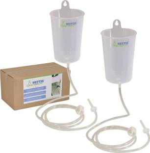 NETTIE Enema kit Pack of 2 - 750 ml Can and 1.5 meter PVC tube for Home/Hospital use Medical Equipment Combo