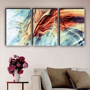 Flipkart Perfect Homes Large Panel Embossed 36 inch x 18 inch Painting