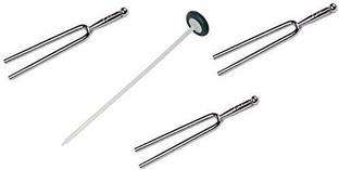 ARI Flexible Reflex Hammer Queen Square Pattern+Tuning Fork (128Hz + 512Hz + 1024Hz) Set of 4 Neurological Surgical Hammer