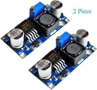 Robotronics LM2596 LM2596S DC-DC Step Down Variable Volt Regulator Input 3.0-40V Output 1.5-35V Adjustable Buck Converter Electronic Voltage Stabilizer Power Supply Module ( Pack of 2 ) Micro Controller Board Electronic Hobby Kit