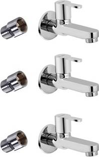 Parryware claret long body cock with 1 inch cp extension nipple set of 3 pic Faucet Set