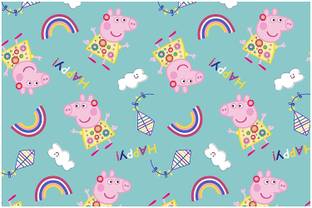 AccuPrints Gift Wrapping Paper Sheets Set of 10 Sheets(Size-18 x 25) peppa pig Paper Gift Wrapper