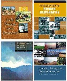 एनसीईआरटी - ज्योग्राफी (न्यू) क्लास 11-12 (इंडिया:फिज़िकल एन्वायरमेंट क्लास - Xi, फंडामेंटल्स ऑफ फिज़िकल जियोग्राफी क्लास $Ix, फंडामेंटल ऑफ ह्यूमन ज्योग्राफी क्लास - Xii एंड इंडिया पिपल एंड इकनॉमी क्लास-Xii)