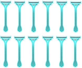 Leysin Combo Set Of 12 Shaving Disposable Razor For Men Multicolour Pack Of 1, Men & Women