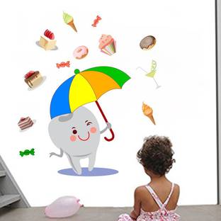 HAPPYSTICKY 90 cm Dental Removable Sticker