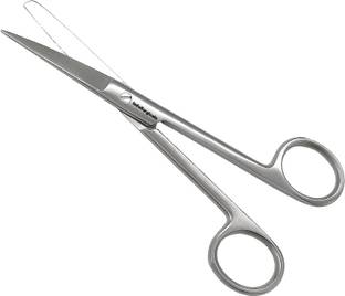 IS IndoSurgicals Deluxe Quality Dressing Scissors Blunt/Sharp (6 Inch) Straight Operating Scissors