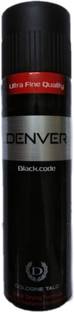 DENVER Black Code COLOGNE Ultra Fine Quality Body Talc