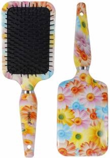 Ankita Printed Paddle Hair Brush with Nylon Bristle, All-Purpose Hair Brush