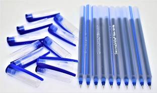 Swarnalekha True Lines Use & Throw Ballpoint Pen Direct Fill Blue ink Throw Away Xtra Write DF Ball Pens Set (Pack of 50) Ball Pen