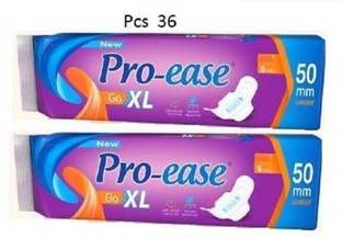 Pro-ease Go Long (6+6+6+6+6+6= 36 Pcs Sanitary Pad 36 (Pack of 6) Sanitary Pad 36 Pcs Sanitary Pad (Pack of 6) Sanitary Pad