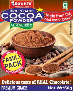 SOOPER COCOA POWDER 50g X 3 PACKS COMBO Cocoa Powder