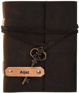 DI-KRAFT Leather Diary A5 Diary UNRULED 200 Pages