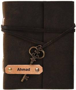 DI-KRAFT Leather Diary A5 Diary UNRULED 200 Pages