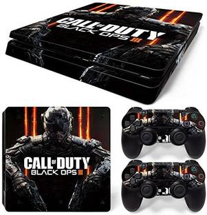 KUMAR Skin Poster Black OPS 3 Theme Skin Sticker Decal Skin Full Body Cove Set Compatible with 3M Skin Sticker Cover for PS4 Slim  Gaming Accessory Kit