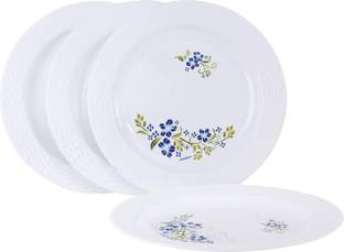Cutting EDGE CE-Blue Flower-Set of 4 Dinner Plate