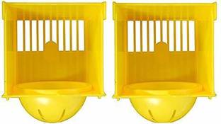 Taiyo Pluss Discovery Bird Breeding Box / Nest Box Suitable For Love Birds, Java, Finches, Canary / Imported Premium Quality (Yellow) Pack Of 2 Bird House