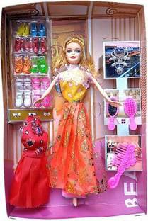 LooknlveSports Beauty Charm Fashion Doll Set for Girls with Beautiful Dresses & Fashion Accessories for Kids / Baby