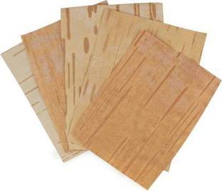SHIVAKARI Bhojpatra Sheet Pack Of 5 Pcs Wooden Yantra