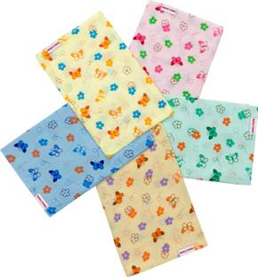 Kinder And Tender Soft Muslin Cotton Square Nappy/Diapers/Langot for Babies (Colour Ptd Pack of 5) Quick Dry