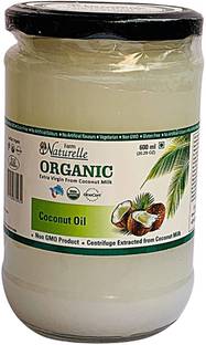 Farm Naturelle Pure Organic  Coconut Oil Glass Bottle