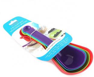 Royal Villa 4 Scoops With 4 Measuring Cups- Multicolor Measuring Cup Set