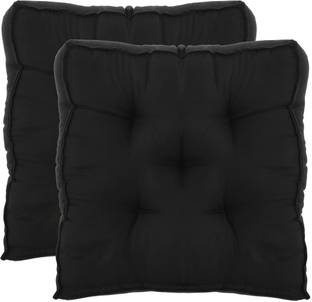 KUBER INDUSTRIES Microfibre Chair Pad Pack of 2 Solid