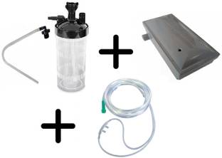 eminent Humidifier Bottle with Everflo Filter and Cannula For Oxygen Concentrator Respiratory Exerciser