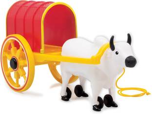 FUNSKOOL BULLOCK CART, PULL ALONG TOY, EDUCATIONAL ,