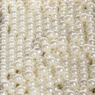Royal Villa White-8 mm - 1 Kg Pearl, Crafts Beads for Beading DIY Jewellery-1000 grams ()