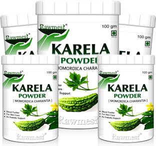 Rawmest Pure Ayurvadic Karela Powder (Momordica Charantia/Karela Fruit Powder), Ayurvedic Herb For Blood Sugar Control & Improves Liver Function