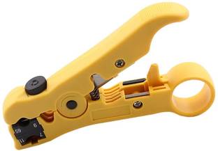 Storescent Rotary Stripping Tool for Coaxial Cable Wire Cutter, Rg-59, Rg-6, Rg-7 & Rg-11 Coax Stripper Rg-59, Rg-6, Rg-7 & Rg-11 Coax Stripper Manual Crimper