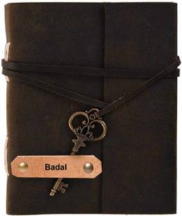 DI-KRAFT Leather Diary A5 Diary unruled 200 Pages