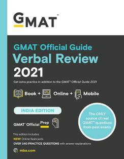 GMAT Official Guide Verbal Review 2021 Book + Online Question Bank India Edition