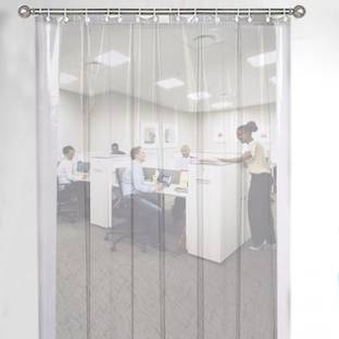 Pop Shade 214 cm (7 ft) PVC Transparent Door Curtain Single Curtain