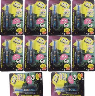 FLAIR Inky Series Monster Liquid Ink Fountain Pen Blister | Rounded Nib, Iridium Tip Fountain Pen